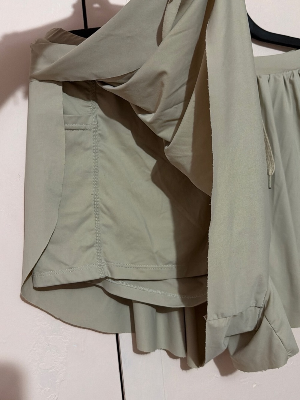 Flowy Khaki Skort | Built-In Shorts | Casual Summer Essential - Picture 2 of 3